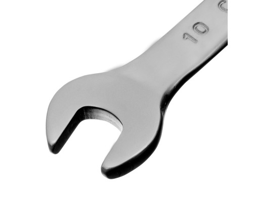Ключ комбинированный, 10 мм, CrV, матовый хром Matrix