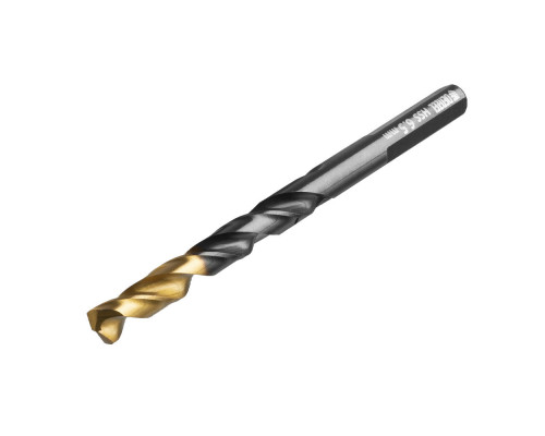 Сверло по металлу, 6,5 мм, HSS-Tin, Golden Tip, 10 шт. Denzel (717216)