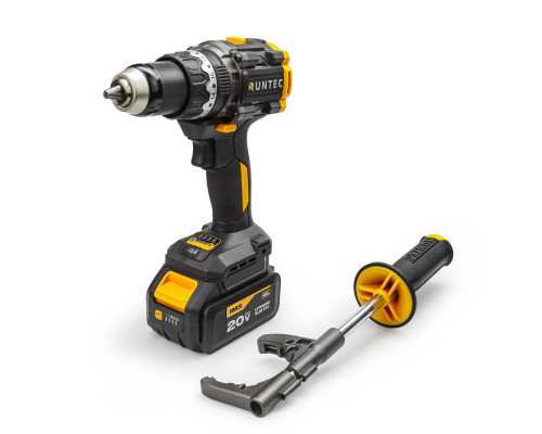 Дрель-шуруповерт ударная аккумуляторная PRO 13 мм, 20В, 2*4Ач, 160Нм RUNTEC RT-ID226