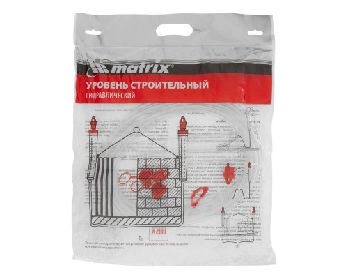 Гидроуровень,удлиненная колба, рельефная градуировка, 7м Matrix (37091)