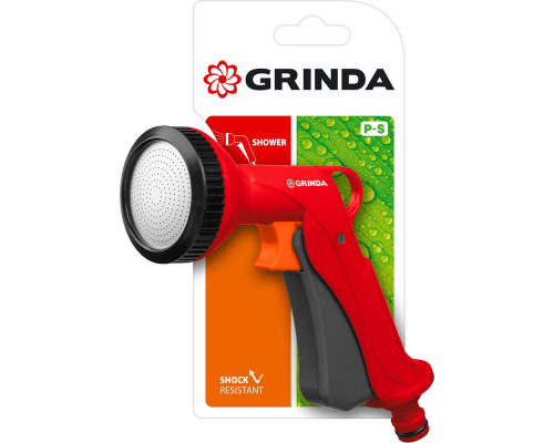 Поливочный пистолет P-S, душевой, курок спереди, пластиковый GRINDA 8-427365_z01