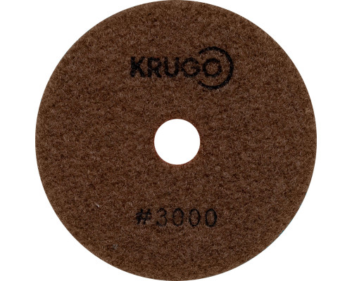Круг алмазный гибкий шлифовальный (АГШК) KRUGO №3000#, сухой 100 мм (PPD043000)