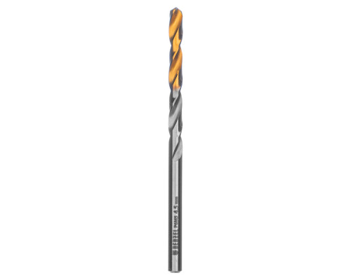 Сверло спиральное по металлу 4,5 x 80 мм, Р6М5, Golden Tip Denzel (718231)