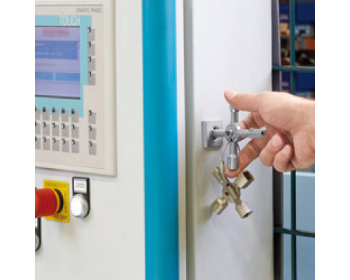 Ключ крестовой 8-лучевой для стандартных шкафов 92 мм TwinKey KN-001101