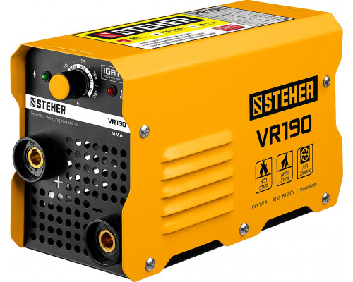 Аппарат сварочный инверторный ММА STEHER 190 А макс. электрод O 4.0 мм VR-190  