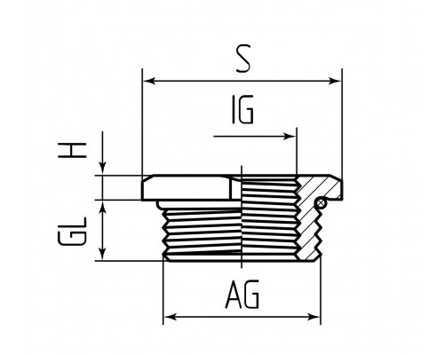 Муфта переходная латунная уменьшающая МПЛ М16/М12 (Fortisflex) (89602)