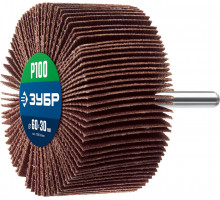 Круг шлифовальный лепестковый d 60 x 30 мм, P100, на шпильке d 6 мм ЗУБР Профессионал 36602-100_z01