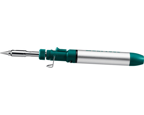 Газовый паяльник SolderGas, 70 A, 30–70 Вт, 1300°С, горелка, фен, набор 3 в 1 KRAFTOOL 55504-H3