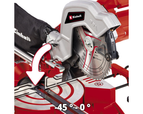 Пила торцовочная Einhell TC-SM 254, 1900Вт,254х30мм х48 зб,пропил 305х85мм,лазер (4300385)