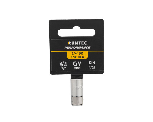 RUNTEC RT-H14A14B Переходник-адаптер для бит RUNTEC CrV, 1/4