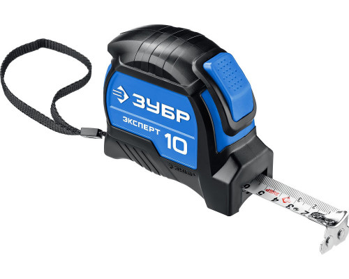 ЗУБР ЭКСПЕРТ, 10 м х 25 мм, рулетка с автостопом, Профессионал (34057-10-25_z02)
