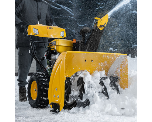 Бензиновая снегоуборочная машина SBL 711D PRO, 302cc, эл.старт, фара, обогрев, блок. дифф. Denzel (97655)