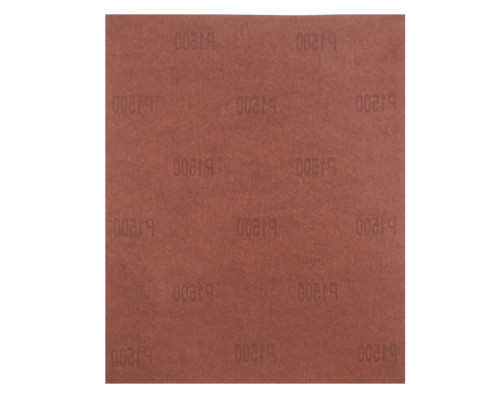 Шлифлист на бумажной основе, P 1500, 230 х 280 мм, 10 шт, водостойкий Matrix (75628)