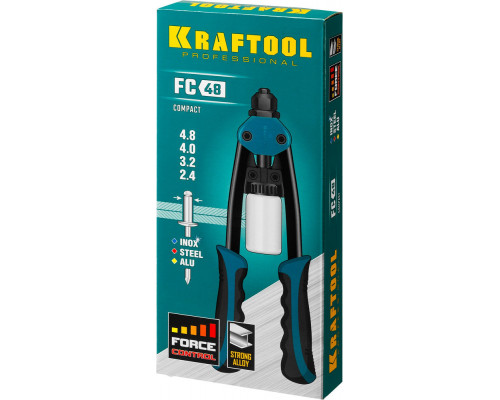 Компактный двуручный заклепочник FC-48, 2.4 - 4.8 мм, 290 мм KRAFTOOL 31161_z01