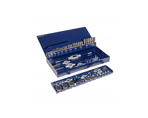 Набор резьбонарезного инструмента STM 35 HSS, 54 пр., M3-M4-M5-M6-M8-M10-M12-M14-M16-M18-M20 (ZA-10723)