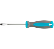 Отвертка, CrV сталь, прорезиненная ручка SL6 x 100 мм (53709М)