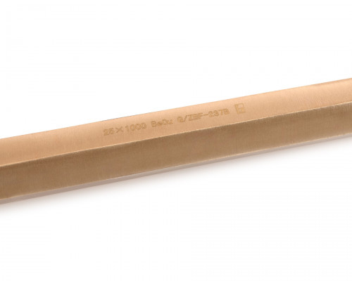 Лом монтажный шестигранный ф25х1000 мм BeCu искробезопасный 237B-1010, HORTZ
