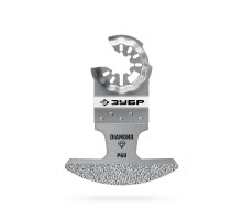 Полотно DIAMOND 70 x 1.6 мм с алмазным зерном Р60: керамика, мрамор, стекло, кирпич ЗУБР StarQuick 15585-70-1.6