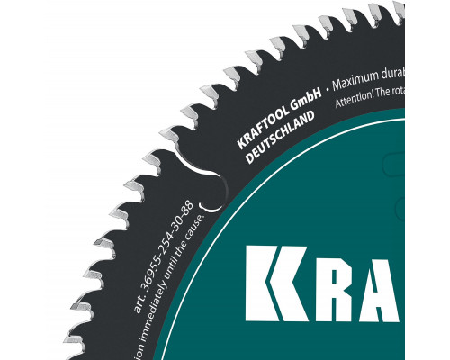 Диск пильный по дереву Slim wood cut, 254 х 30 x 2.0 мм, 88Т KRAFTOOL 36955-254-30-88