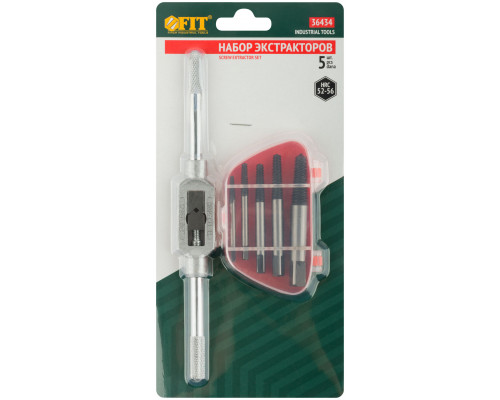 Набор экстракторов 5 шт., с метчикодержателем (36434)