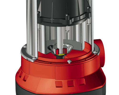 Насос погружной для чистой воды Einhell GC-SP 3580 LL, 350Вт,8000л/ч,max выс7,5м,max глуб 7м,до 1 мм (4170445)