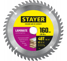 Диск пильный по ламинату Laminate STAYER 160x20/16 мм 48T аккуратный рез 3684-160-20-48_z01  