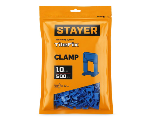 STAYER СВП TileFix, 1,0 мм, 500 шт, система выравнивания плитки ?ворота? (33845-500)