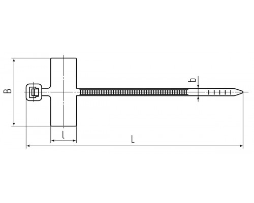 Стяжка нейлоновая КСМ 3x200 (бел) (100шт) (Fortisflex) (53314)