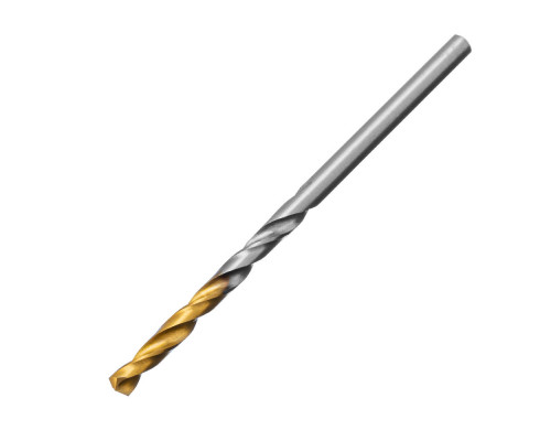 Сверло спиральное по металлу 3,2 x 65 мм, Р6М5, Golden Tip , 2шт. Denzel (718226)