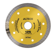 Диск алмазный сплошной ультратонкий X-тип 125*22.23*1.2 ALTECO, шт (88783)