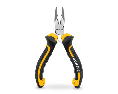Длинногубцы изогнутые мини 130 мм RUNTEC RT-PLR09130