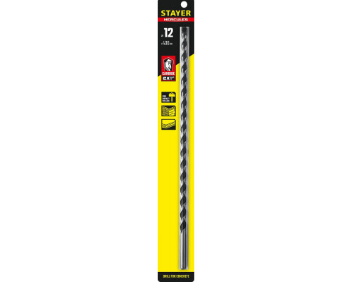 Сверло по бетону Hercules, 12 x 400 мм STAYER Professional 2915-400-12_z01