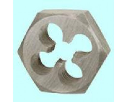 Плашка М 10,0 (1,5) шестигранная 9ХС, S 27мм 6g DIN382 