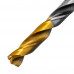 Сверло спиральное по металлу 6,5 x 93мм, Р6М5, Golden Tip, многогранная заточка Denzel (718279)