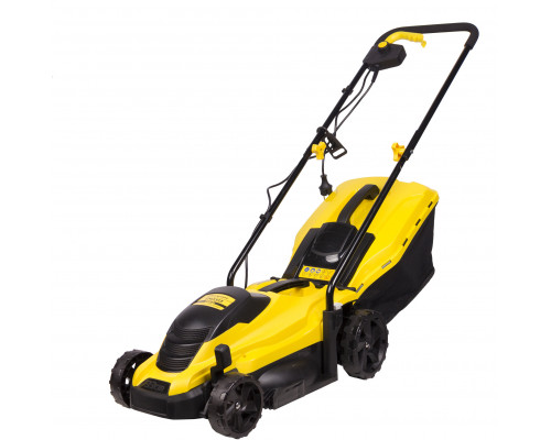 Газонокосилка эл. CHAMPION EM3313 (1,3 кВт пласт.+ткань травосб. 35л ширина 330мм 25-65мм, 8,8кг) (EM3313)