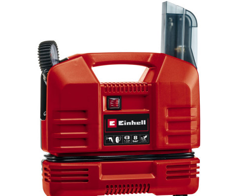 Компрессор портативный Einhell TC-AC 190 OF Set,1100Вт,8 бар,190 л/мин,безмасляный,вес 5 кг (4020660)