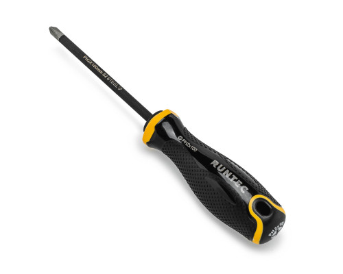 Отвертка PH2 x 100 мм S2 Diamond Coating RUNTEC RT-SD2PH2x100