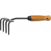 Садовые грабли ProLine, 64х100х270 мм, 4-х зубые, деревянная ручка GRINDA 421515