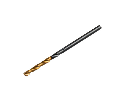 Сверло по металлу, 2 мм, HSS-Tin, Golden Tip, 10 шт. Denzel (717203)