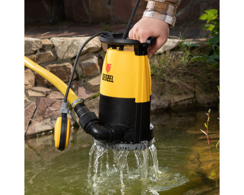 Дренажный насос для чистой и грязной воды DP-600S, 600 Вт, напор 7 м, 13000 л/ч Denzel (97268)