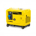 Генератор диз. CHAMPION DG6501ES+ATS (5/5,5кВт 8,9лс 16л 12V 160кг эл.стартер,колеса,счетчик,кожух) (DG6501ES)