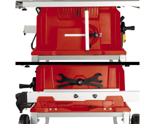Пила стационарная Einhell TE-CC 250 UF,2000Вт,250х30мм,пропил 78 мм,складные ножки,колесики (4340539)