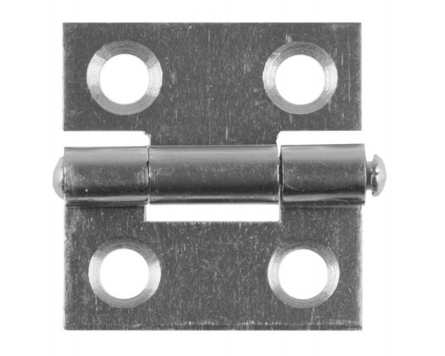 Петля карточная 25 x 24 х 1.0 мм, цвет белый цинк STAYER 37611-25-1