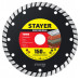Диск пильный по дереву технический рез Construct STAYER 230x30/20 мм 24Т 3683-230-30-24_z01  