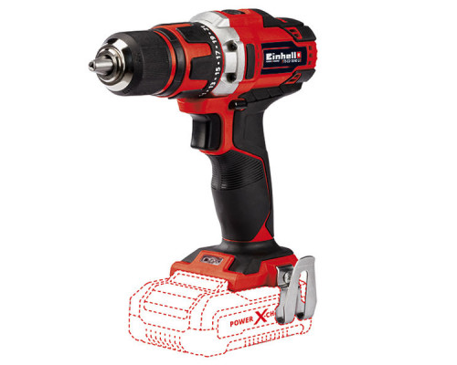 Дрель аккумуляторная Einhell PXC TE-CD 18/40 Li, 18В,40Нм,400/1500/мин,патрон13мм,LED,без АКК и ЗУ (4513925)