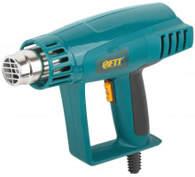 Фен технический 2000 Вт; 250/500 °C; 250/550 л/мин; рез. накл.; коробка (80607)