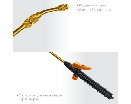 Телескопический удлинитель PE-1000, общая длина 1000 мм, латунный корпус, PROLine GRINDA 8-4251-S_z02
