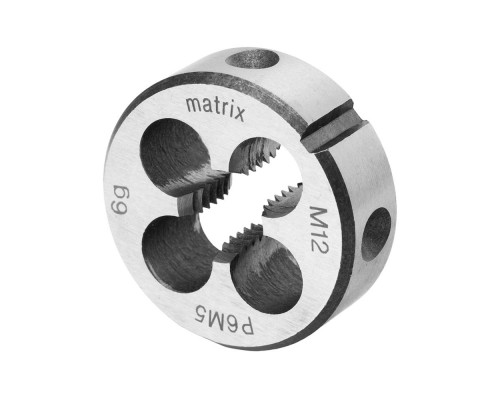 Плашка М12 х 1.75 мм, Р6М5 Matrix