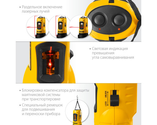 Лазерный нивелир 10 м Professional STAYER 34960