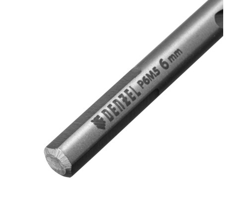 Сверло спиральное по металлу 6 x 93 мм, Р6М5, Golden Tip Denzel (718235)
